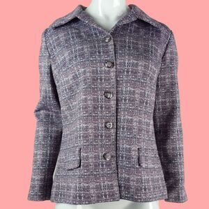 Vintage 70's Sherri Lynn Purple Blazer Jacket